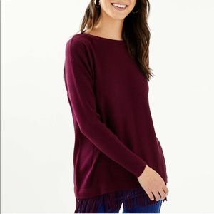 Lilly Pulitzer Glenda Cabernet Berry Sweater NWT